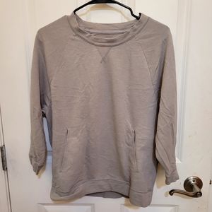 Baggy grey sweatshirt top